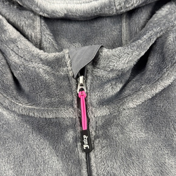 Juicy Couture Y2K Sport‎ Women's SUPER SOFT Velour Fleece Half Zip Hoodie Size S - Picture 13 of 16